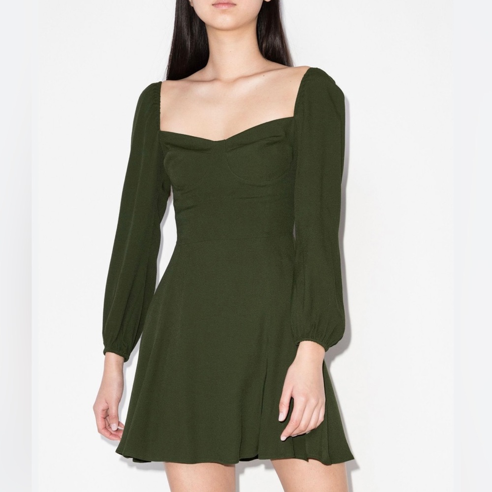Reformation Mochi Dress - fern green